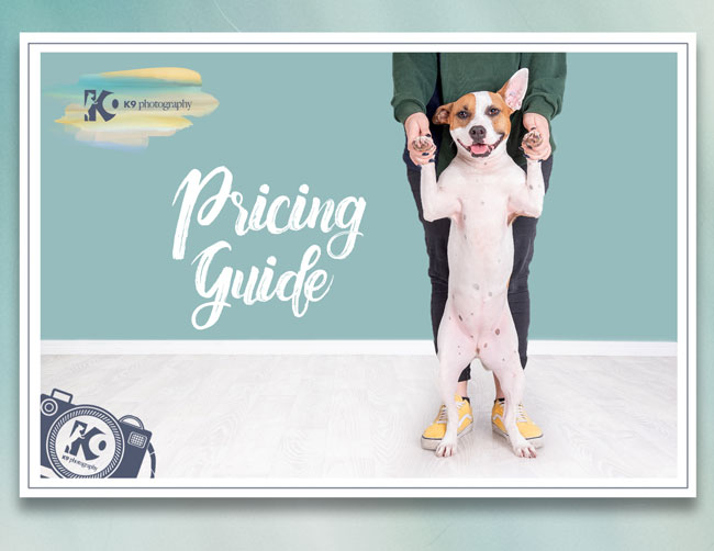 k9 photography pricing guide cover photo